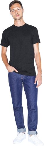American Apparel unisex-adult Fine Jersey Crewneck Short Sleeve T-Shirt, 2-Pack - Image 2